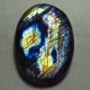 New Madagascar - LABRADORITE - Oval Cabochon Huge size - 38x51.5 mm Gorgeous Strong Multy Fire